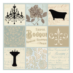 Bath Collage I by Paula Scaletta