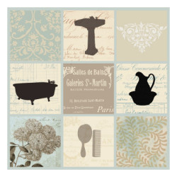 Bath Collage II by Paula Scaletta