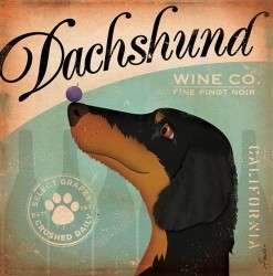 Dachshund Wine by Stephen Fowler