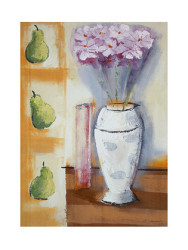 Pears & Flowers by Francoise Conzales