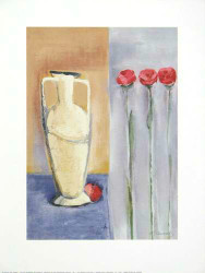 Three Roses in a Row by Francoise Conzales