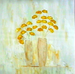 Composition aux bouquets jaunes