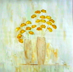 Composition aux bouquets jaunes by Michel Gamracy