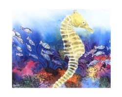 Tropical Sealife IV by Glo Hill