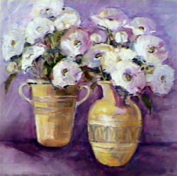 Beautiful Peonies by Roz Oesterle