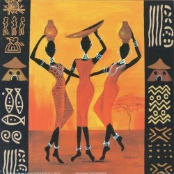 Three Gatherers by Izabella Dahlke