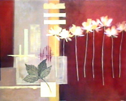 Contemporary Crimson I by Carol Robinson