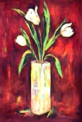 Red Hot Tulips by Joyce Combs