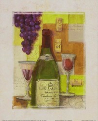 Wine Collage III by J Hawkins