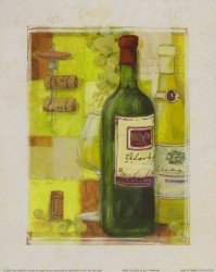 Wine Collage IV by J Hawkins