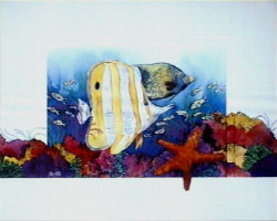 Tropical Sealife III by Glo Hill