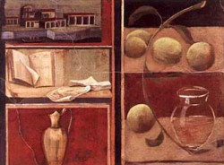 Pompeian Fresco I  by Hampton Hall