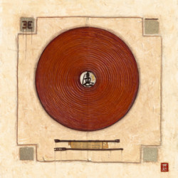 Circle Of Rice Paper by Diane Thiry