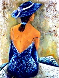 Femme au Chapeau by Veronique Mansart