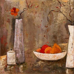 Ambiance fleurs et fruits I by Veronique Mansart