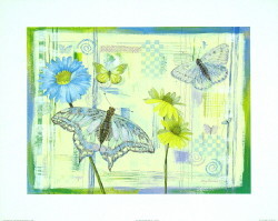Butterflies in Bloom I by L Davies