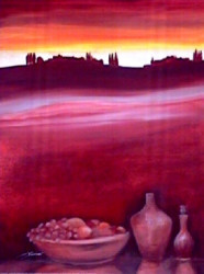 Red Wine Country by Jorg Schroder