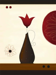 Single Red Tulip by Jo Parry