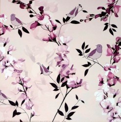 Pink Blossom Birds by Kate Knight