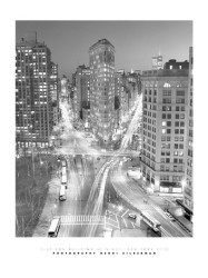 Flatiron Building at Night by Henri Silberman