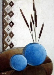 Harmony in Blue & Brown I