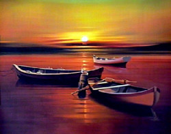 Peaceful Sunrise by Leon Wells