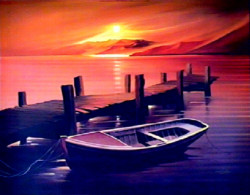 Peaceful Sunset by Lion Wells