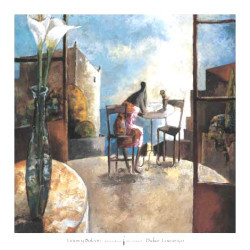 Lirios y Balcon by Didier Lourenco