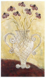 Striped Daisy Bouquet by Viola Lee