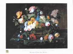 Flowers In A Basket by Severin Roesen