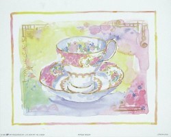 Antique Teacup by Lucy Davies