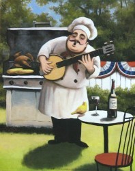 Barbeque Chef - Banjo by T C Chiu