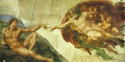 Creazione degli astri by Michelangelo