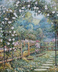 White Rose Garden by James Parrish