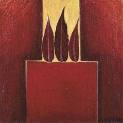 Red Abstract II by Pascale Nesson