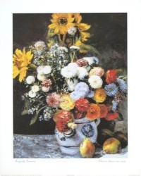 Fleurs dans un vase by Pierre-Auguste Renoir
