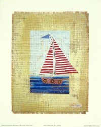 Red Striped Sail