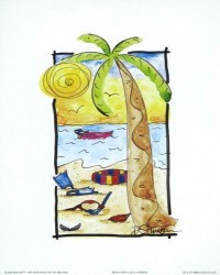 Beach Days II by D Stimson