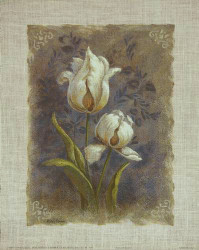 Burlap Blue I by Vivian Flasch