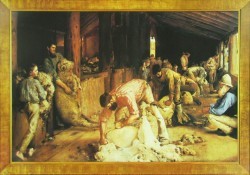 Shearing the Rams (Golden Fleece) by Tom Roberts