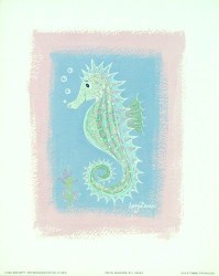 Pastel Seahorse by Lucy Davies