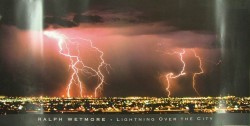 Lightning Over City by Ralph Wetmore