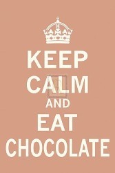 Keep Calm Eat Chocolate by Vintage Collection