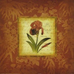 Iris Woodblock by Elizabeth Brownd