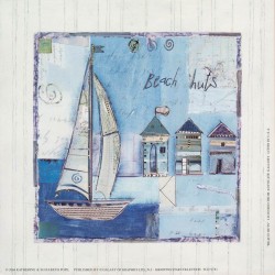 Beach huts by Katherine and Elizabeth Pope