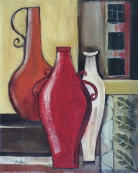 Decorative Bottles I by Joy Alldredge