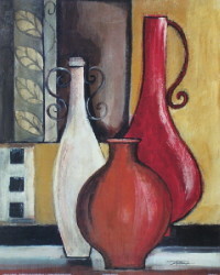 Decorative Bottles II by Joy Alldredge