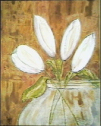 Modern Tulips II by Petrina Sutton