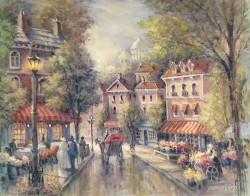 French Scene I by George Bjorkland