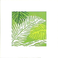 Tropical Leaves Lime by Denise Duplock